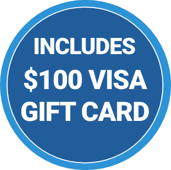 Includes $100 Mastercard Gift Card